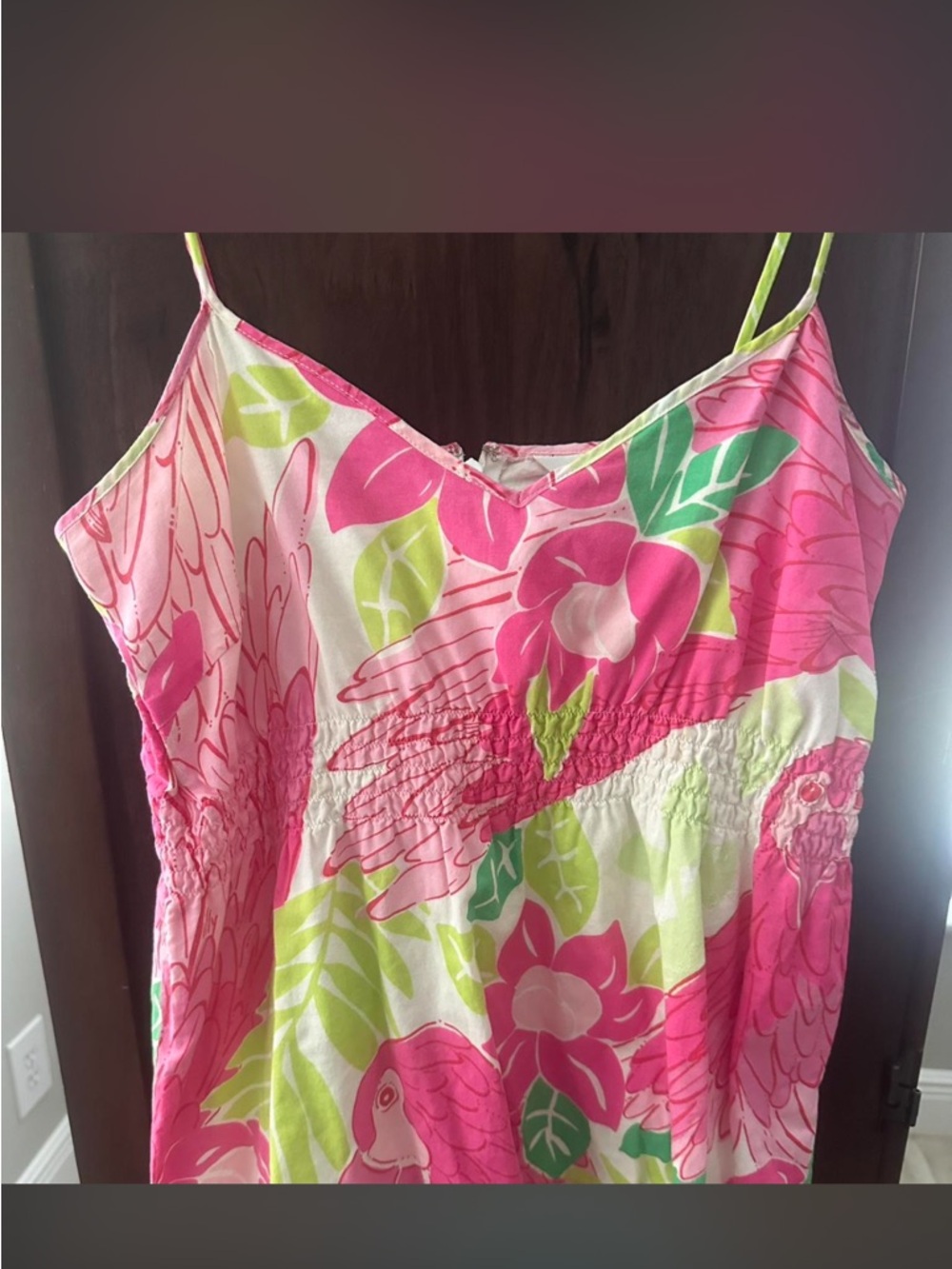 Lilly Pulitzer Pink and Green Floral Cami
